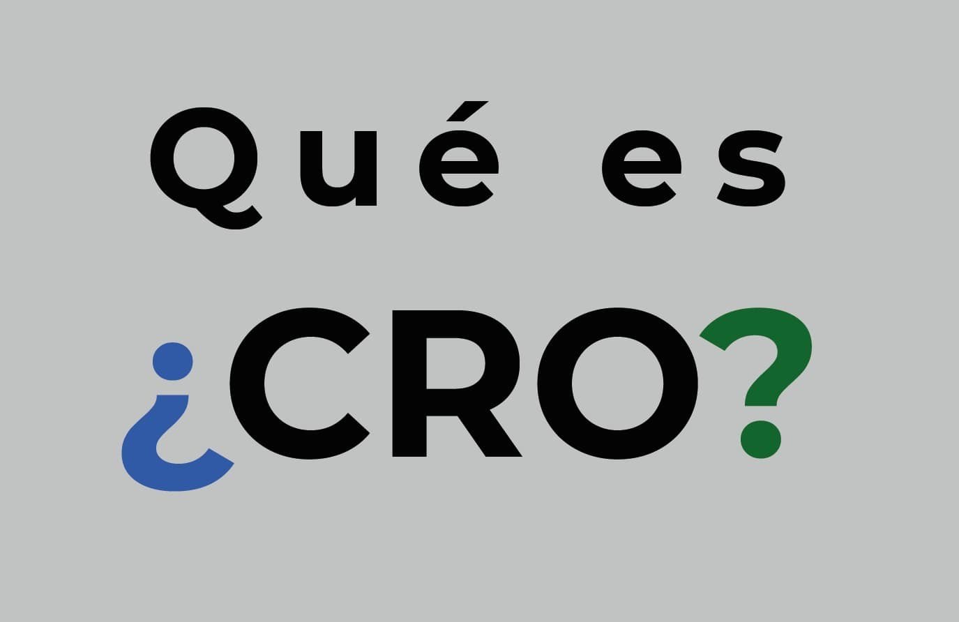 Qué es CRO