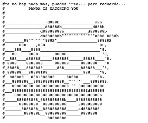 Dibujo de panda en el robots.txt de jesuspaez.com