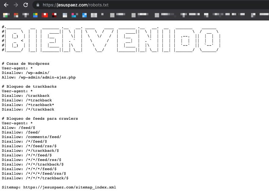 Ejemplo del robots.txt de jesuspaez.com