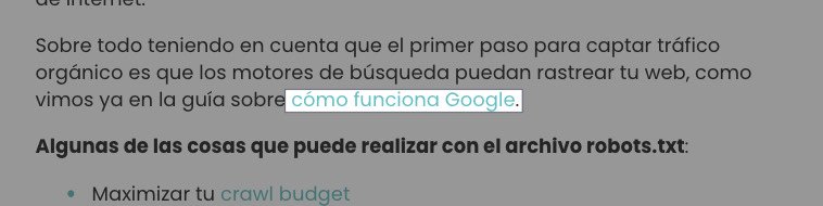 Ejemplo de anchor text